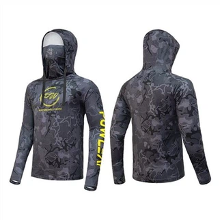 Pesca con capucha de manga larga