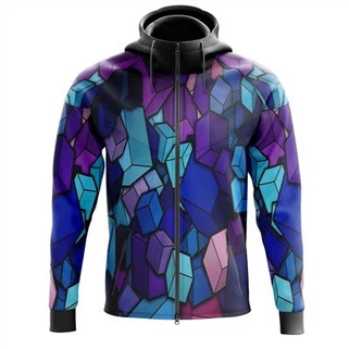 Sudadera larga con cremallera completa